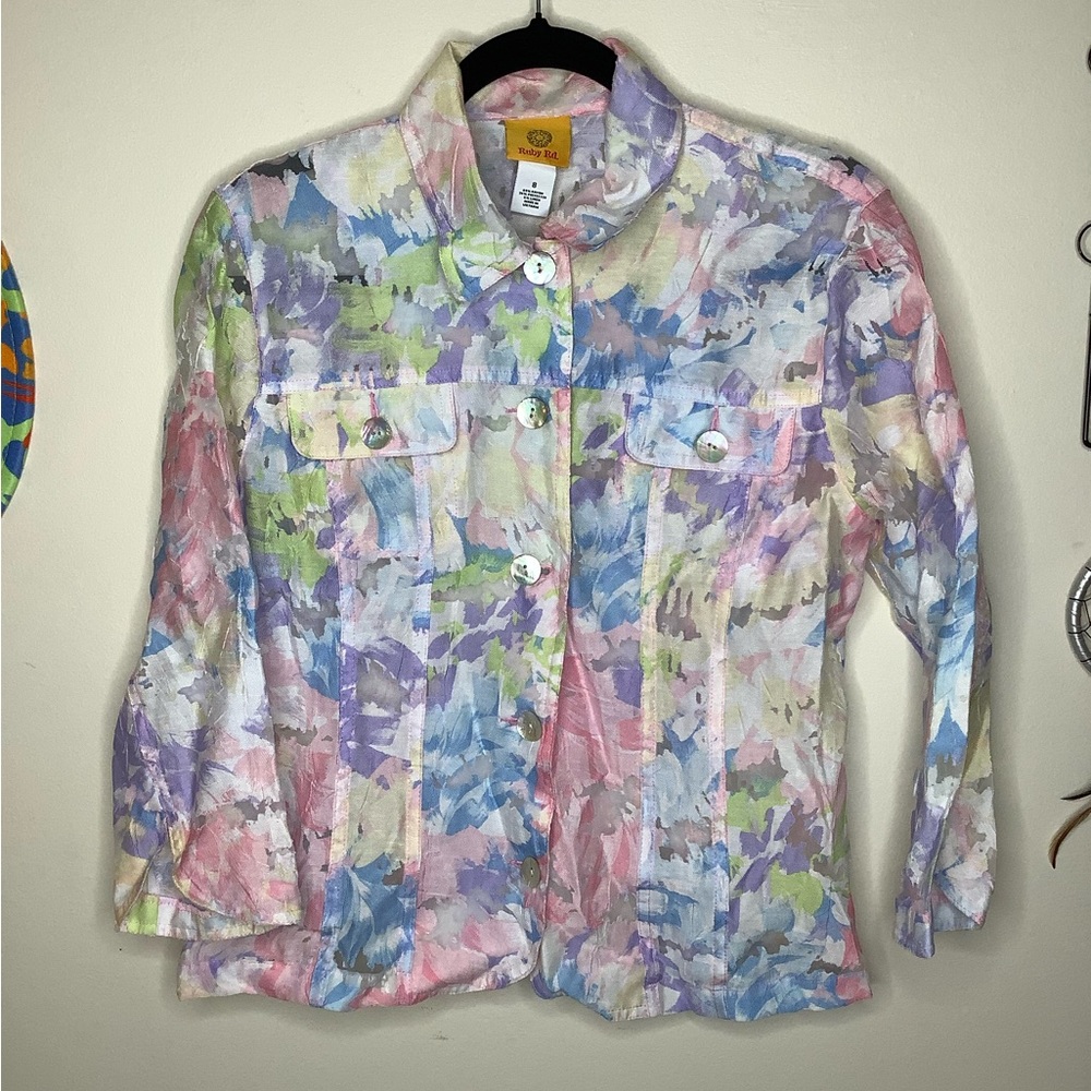 Vintage Sheer Button Up